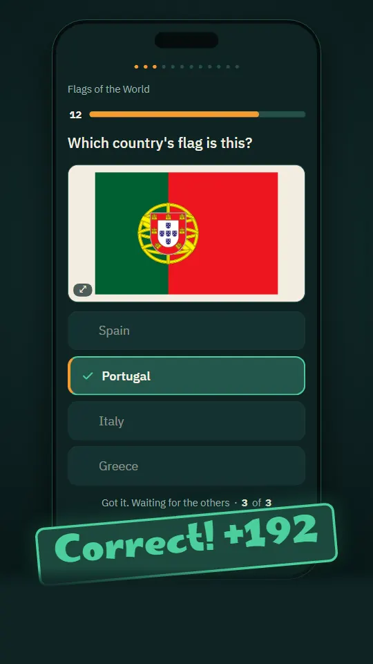 A picture question: Lebanon's flag, answered right